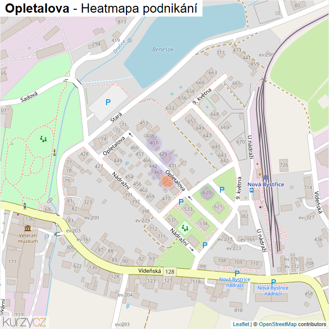 Mapa Opletalova - Firmy v ulici.