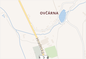 Ovčárna v obci Nová Bystřice - mapa části obce