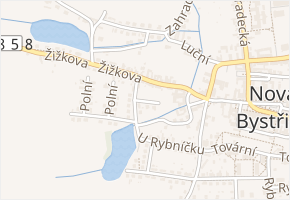 Příčná v obci Nová Bystřice - mapa ulice