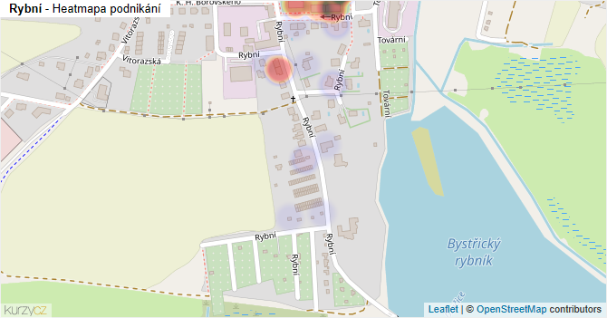 Rybní - mapa podnikání