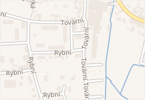 Tovární v obci Nová Bystřice - mapa ulice