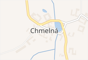 Chmelná v obci Nová Cerekev - mapa části obce