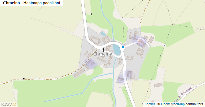 Chmelná - mapa podnikání