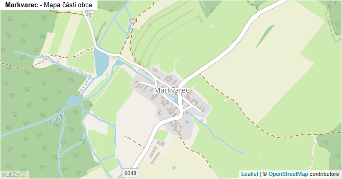 Markvarec - mapa části obce