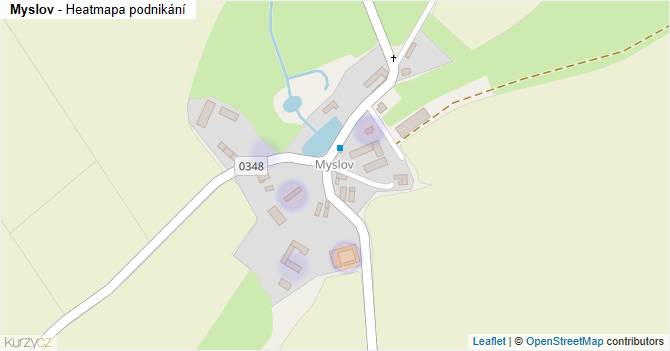 Myslov - mapa podnikání