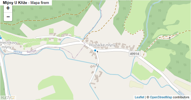 Mlýny U Kříže - mapa firem