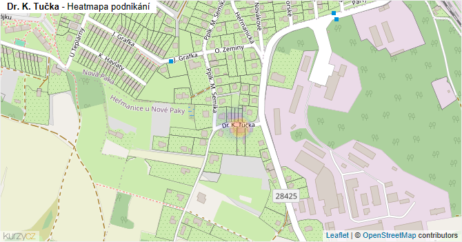 Dr. K. Tučka - mapa podnikání