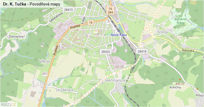 Dr. K. Tučka - záplavové mapy stoleté vody