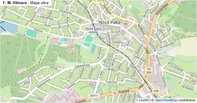 F. M. Hilmara - mapa ulice