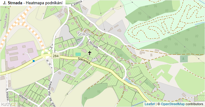 J. Strnada - mapa podnikání