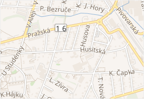 Jeronýmova v obci Nová Paka - mapa ulice