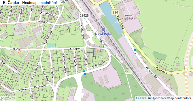 K. Čapka - mapa podnikání
