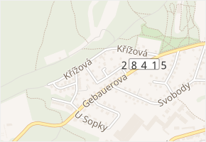 K. H. Máchy v obci Nová Paka - mapa ulice