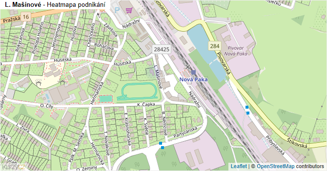 L. Mašínové - mapa podnikání