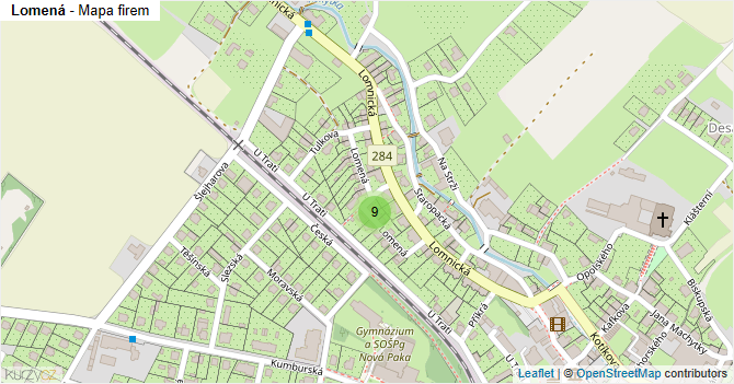 Lomená - mapa firem