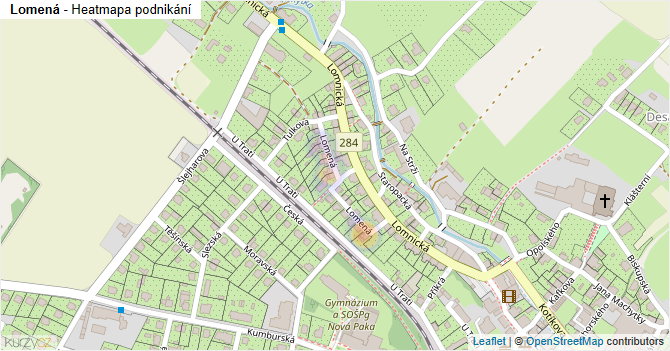 Lomená - mapa podnikání