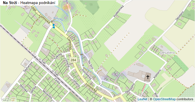 Na Strži - mapa podnikání