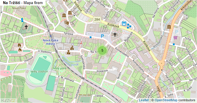 Na Tržišti - mapa firem