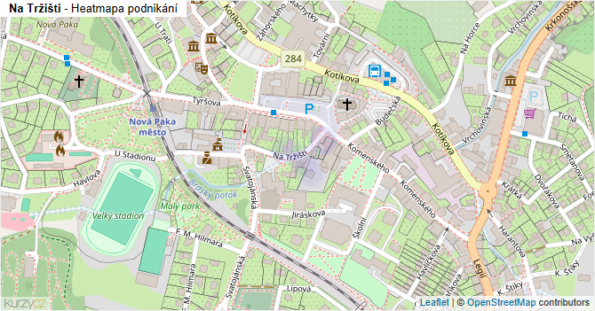 Na Tržišti - mapa podnikání