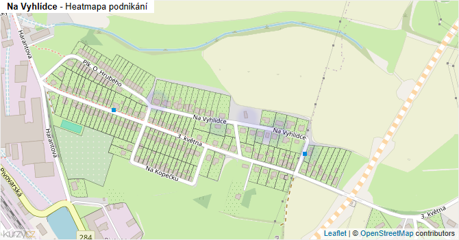 Na Vyhlídce - mapa podnikání