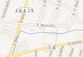 P. Bezruče v obci Nová Paka - mapa ulice