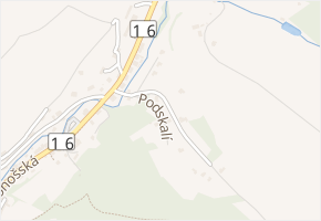 Podskalí v obci Nová Paka - mapa ulice