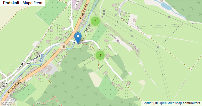 Podskalí - mapa firem