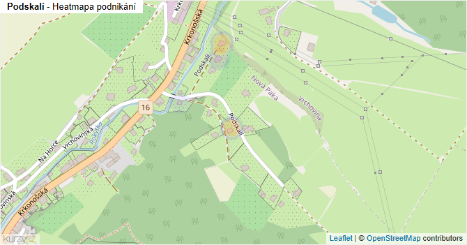 Podskalí - mapa podnikání
