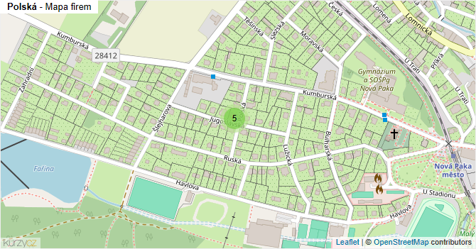Polská - mapa firem