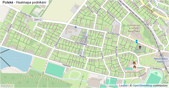Polská - mapa podnikání
