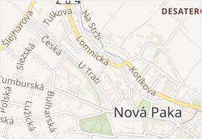 Příkrá v obci Nová Paka - mapa ulice