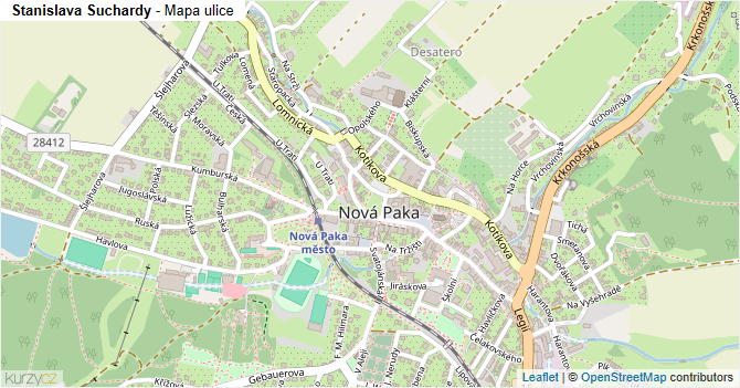 Stanislava Suchardy - mapa ulice