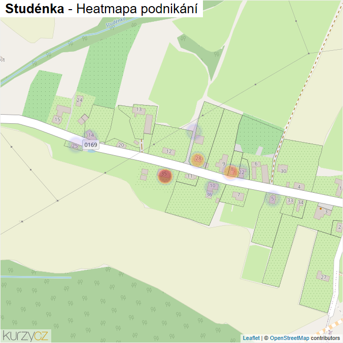 Mapa Studénka - Firmy v části obce.