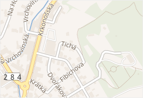 Tichá v obci Nová Paka - mapa ulice