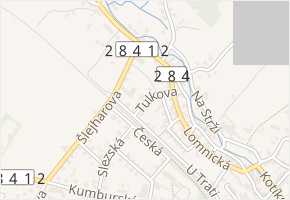 Tulkova v obci Nová Paka - mapa ulice
