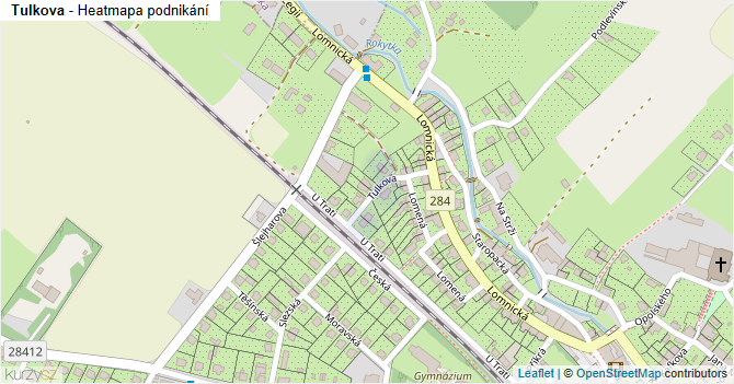 Tulkova - mapa podnikání