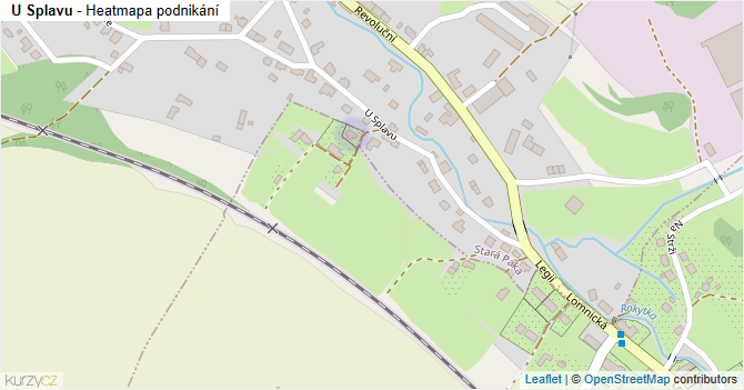 U Splavu - mapa podnikání