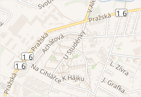 U Studénky v obci Nová Paka - mapa ulice