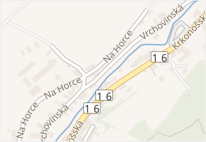 Vrchovinská v obci Nová Paka - mapa ulice