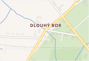 Dlouhý Bor v obci Nová Pec - mapa části obce