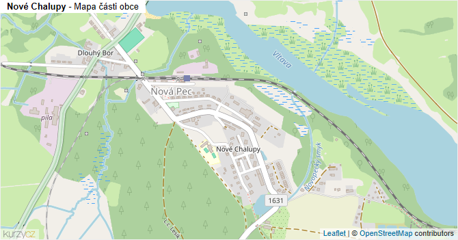 Nové Chalupy - mapa části obce