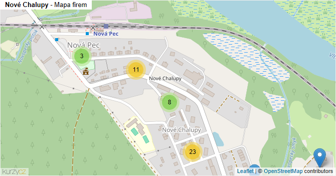 Nové Chalupy - mapa firem