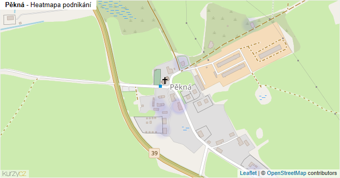 Pěkná - mapa podnikání