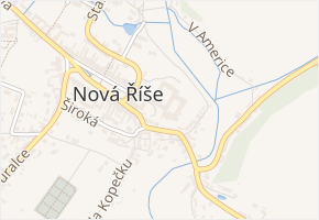 Klášter v obci Nová Říše - mapa ulice