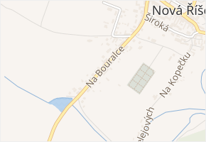 Na Bouralce v obci Nová Říše - mapa ulice