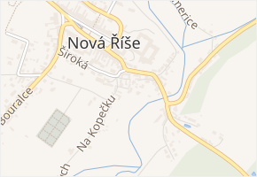 Na Hradě v obci Nová Říše - mapa ulice