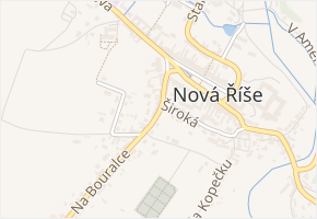 Tyršova v obci Nová Říše - mapa ulice