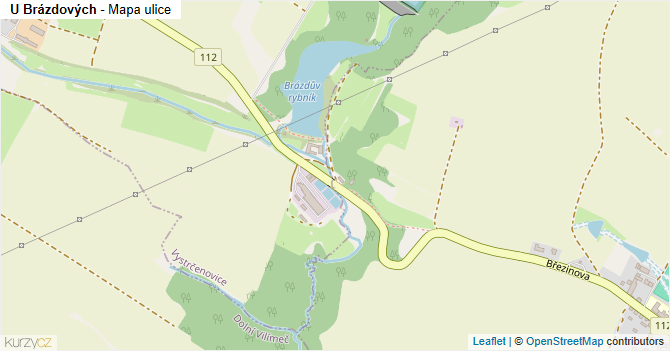 U Brázdových - mapa ulice