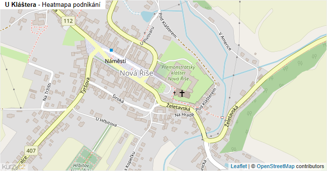 U Kláštera - mapa podnikání