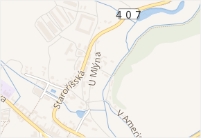 U Mlýna v obci Nová Říše - mapa ulice